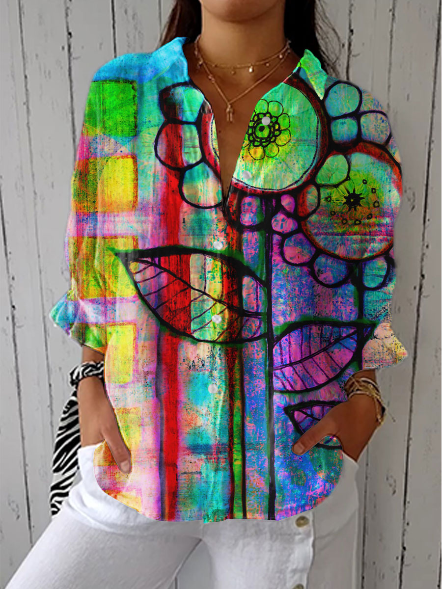 Franka™ | Artistic Bloom Blouse