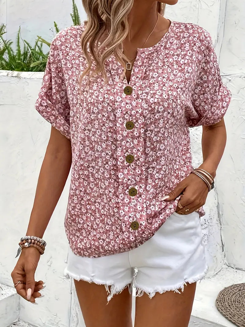Verna™ | Stylish Floral Print Blouse