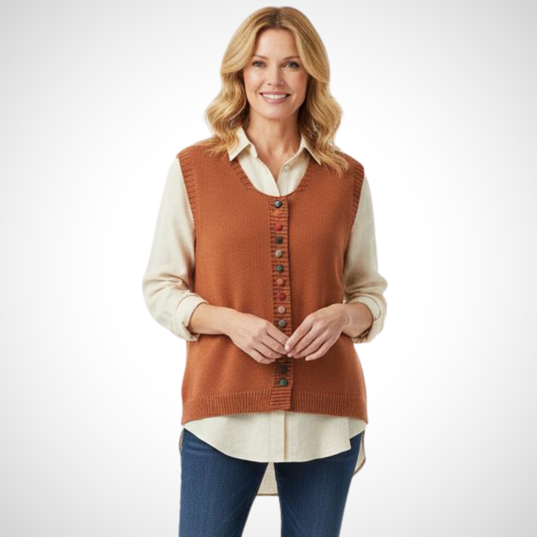 Sofia™ | Ærmeløs Strikket Vest