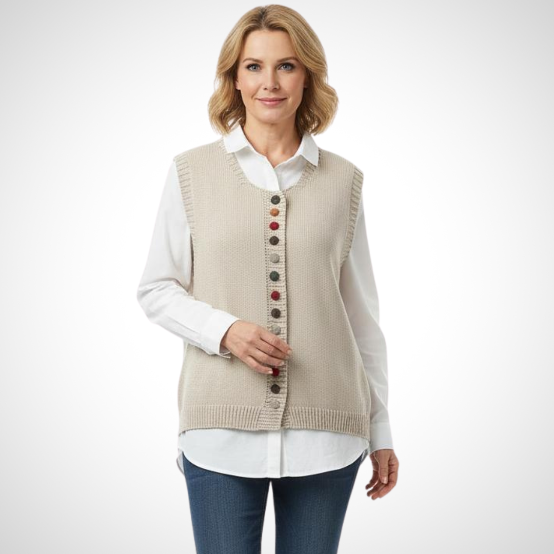 Sofia™ | Ærmeløs Strikket Vest