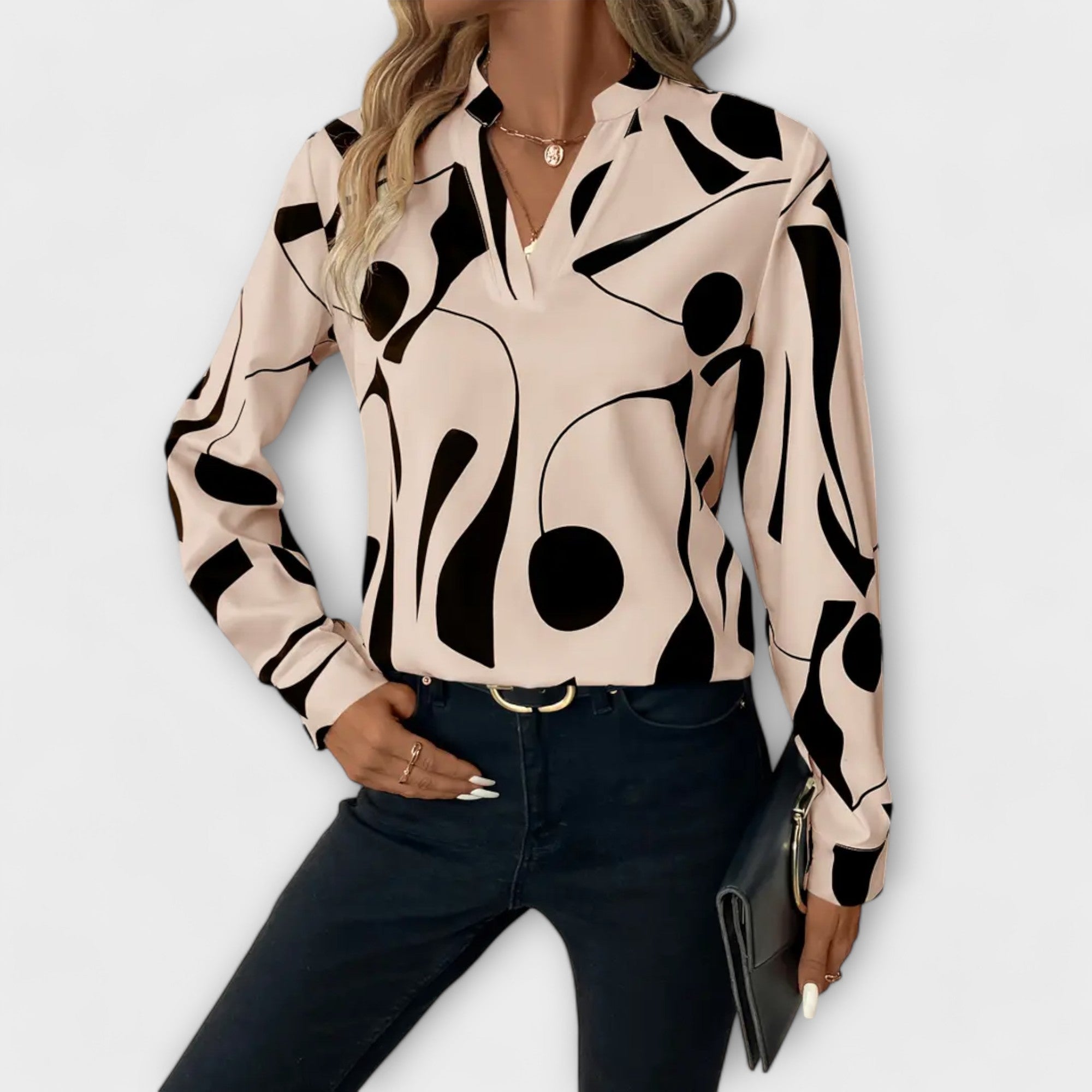Rosela™ - Elegant langærmet bluse