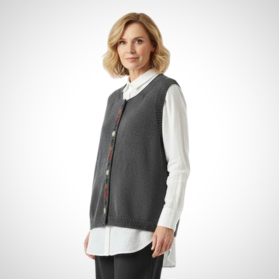 Sofia™ | Ærmeløs Strikket Vest
