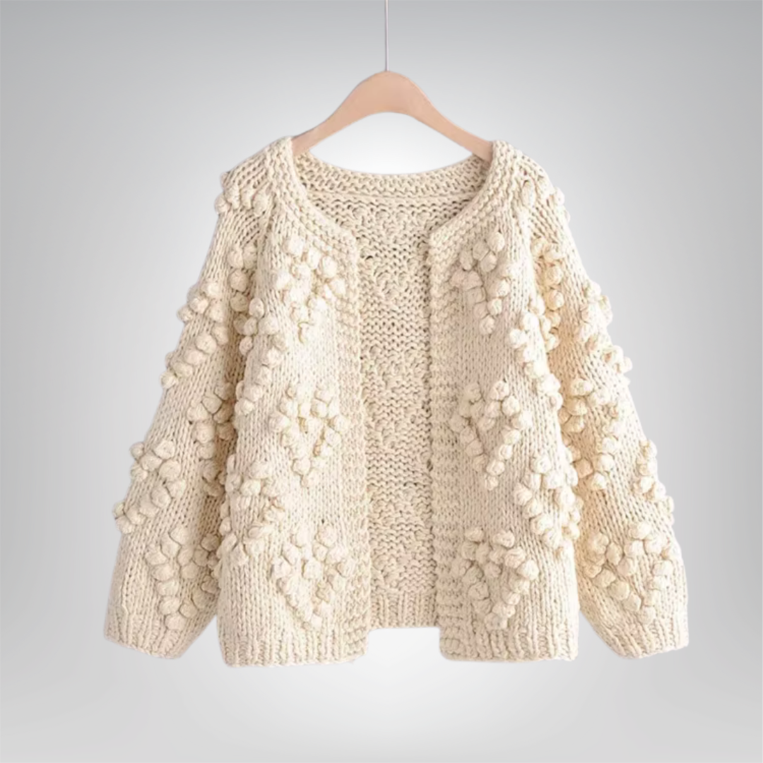 AVA™ - Cozy Long Sleeve Open Front Cardigan