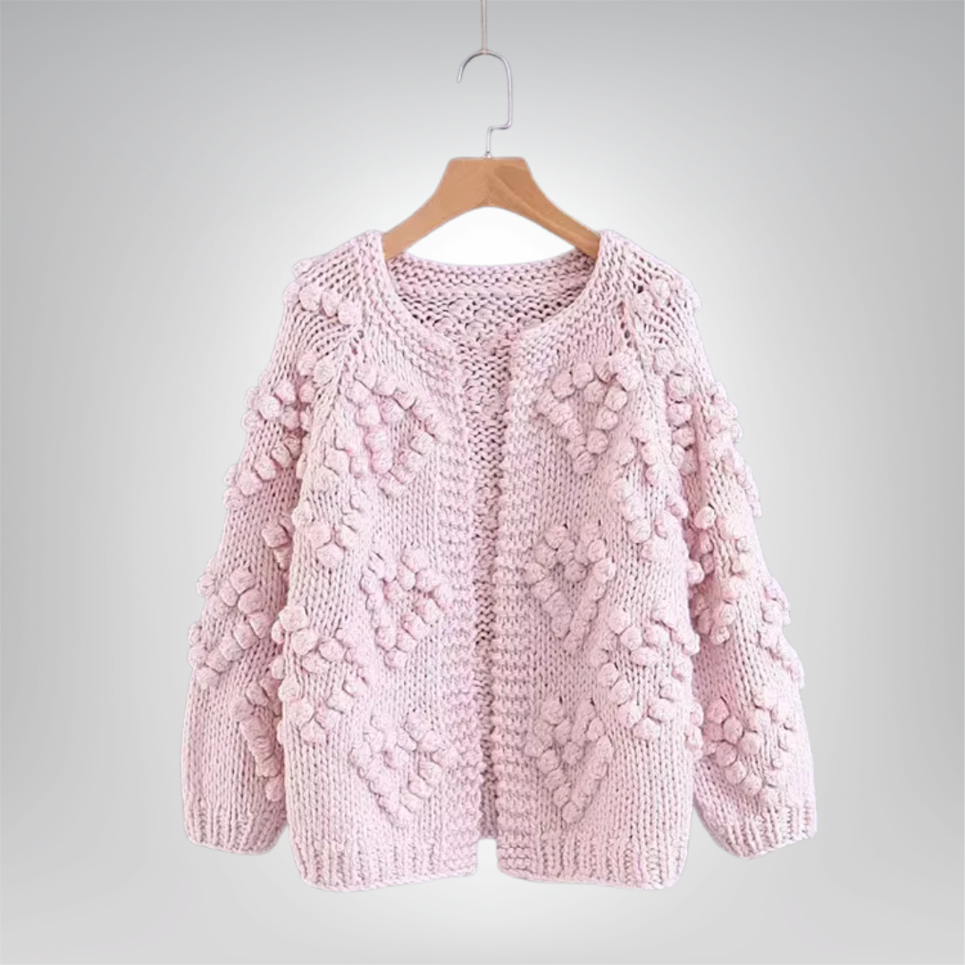 AVA™ - Cozy Long Sleeve Open Front Cardigan