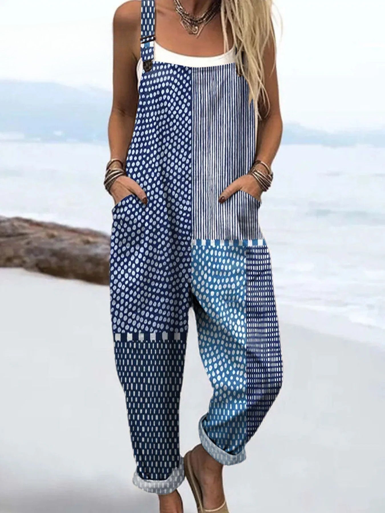 Liora™ | Patchwork Overalls
