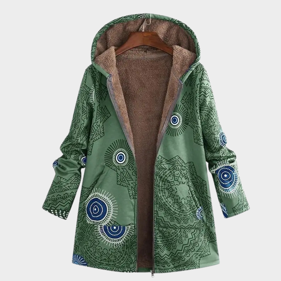 Navina™ – Varm Foret Jakke med Print
