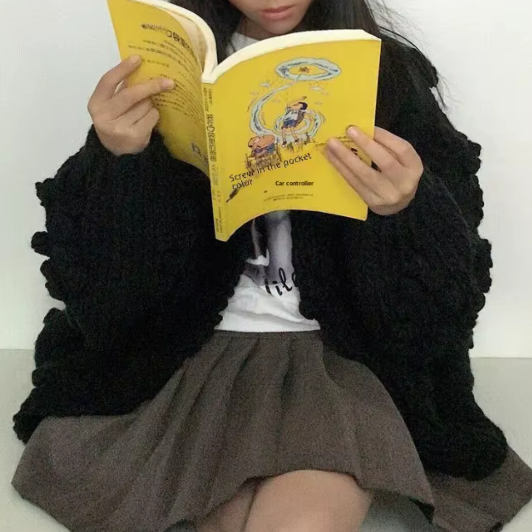 AVA™ - Cozy Long Sleeve Open Front Cardigan