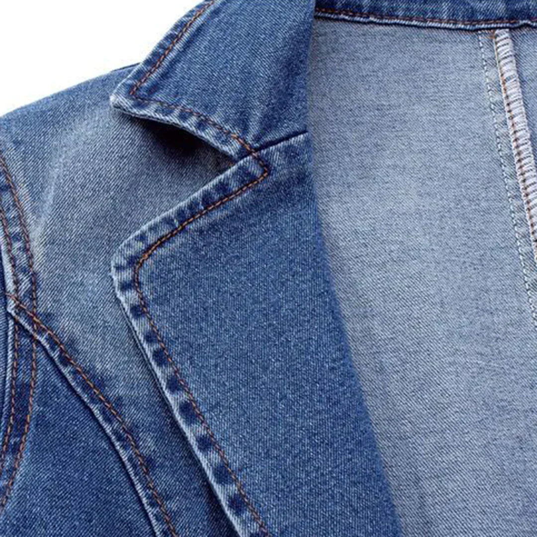 Sofia® | Stilfuld Denimblazer Til Kvinder