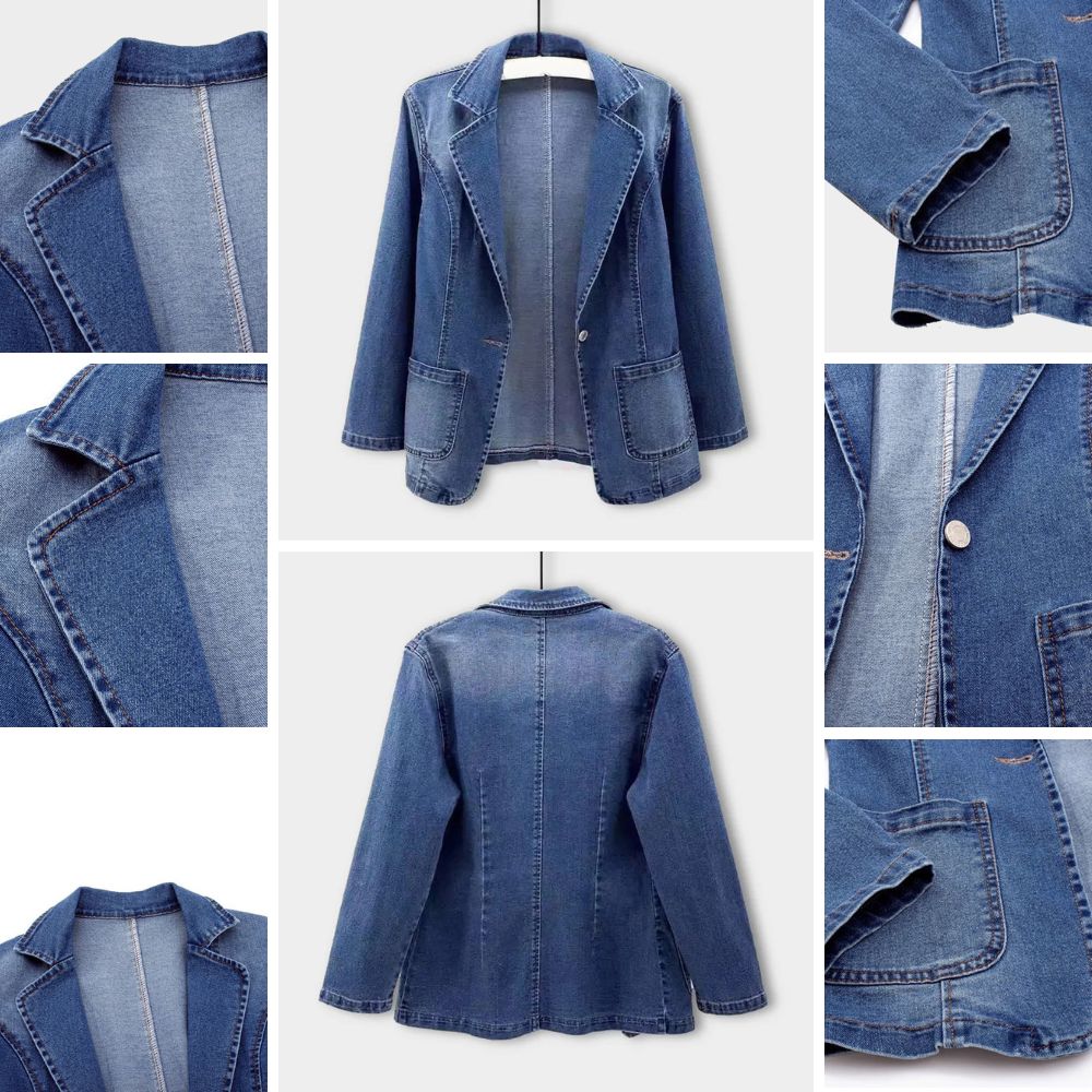 Sofia® | Stilfuld Denimblazer Til Kvinder