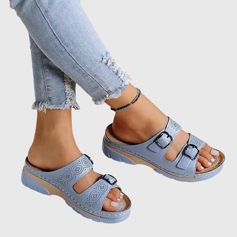 Diora™ | Comfort Support Leather Sandals