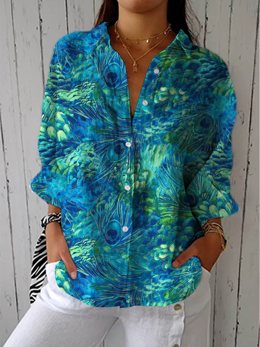 Franka™ | Peacock Grace Blouse