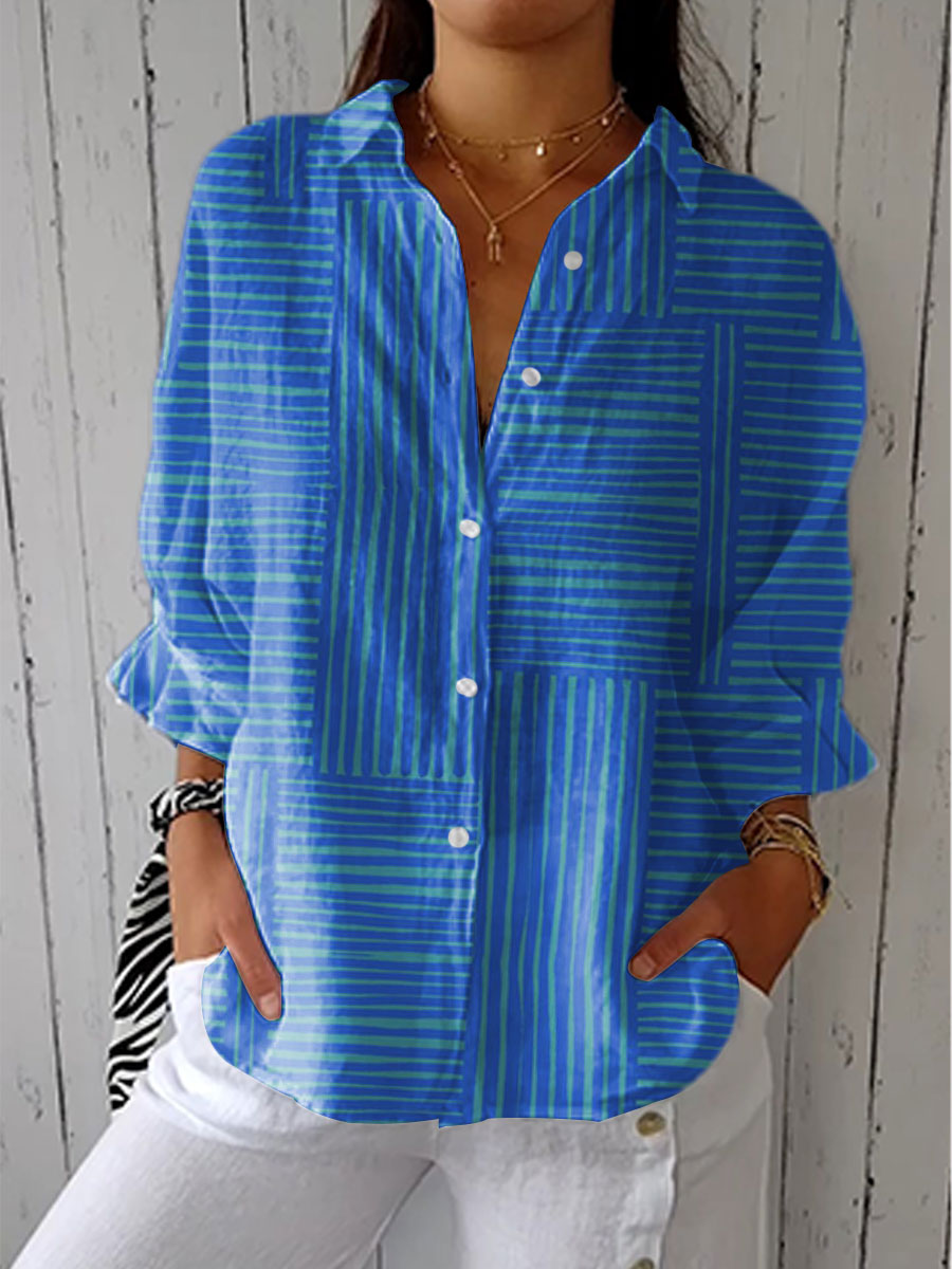 Franka™ | Azure Stripe Blouse