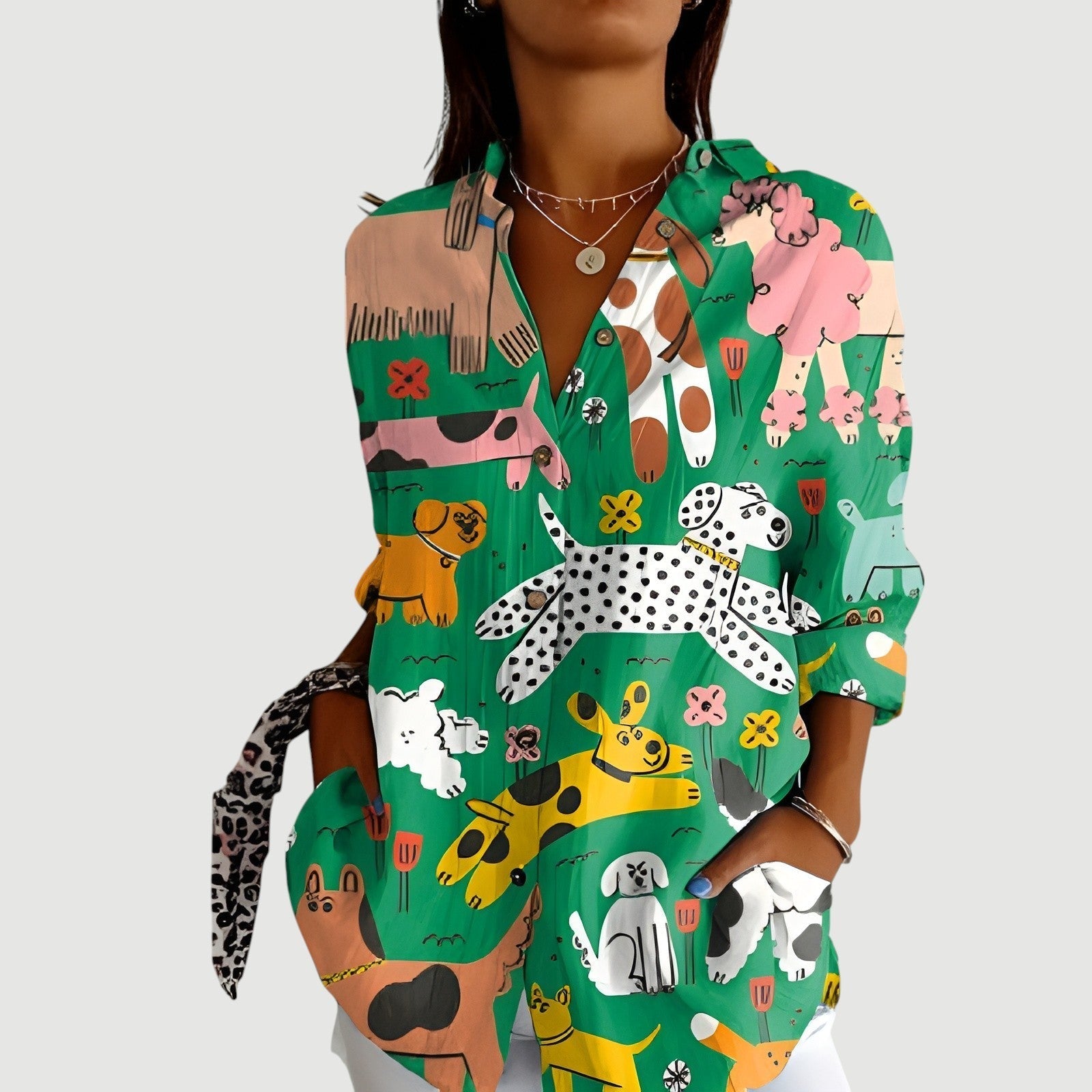 Aileen™ - Colorrig bluse til hverdag